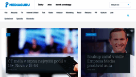 What Mediaguru.cz website looked like in 2019 (4 years ago)