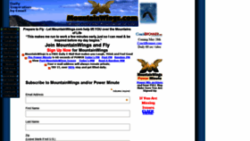 What Mountainwings.com website looked like in 2019 (4 years ago)