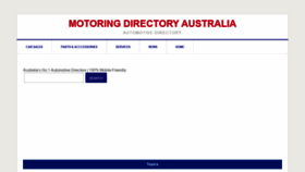 What Motoringdirectory.com.au website looked like in 2019 (4 years ago)