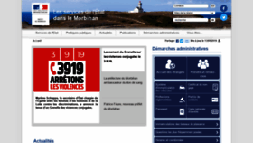 What Morbihan.gouv.fr website looked like in 2019 (4 years ago)