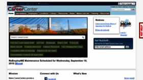 What Mainecareercenter.gov website looked like in 2019 (4 years ago)