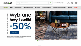 What Meble.pl website looked like in 2019 (6 years ago)
