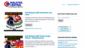 What Malaysiacentral.com website looked like in 2019 (4 years ago)