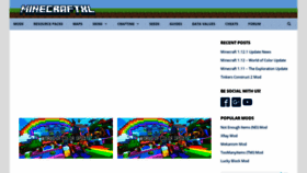 What Minecraftxl.com website looked like in 2019 (4 years ago)