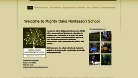 What Mightyoaksmontessorischool.org website looked like in 2019 (4 years ago)
