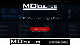 What Midiculous.com website looked like in 2019 (4 years ago)