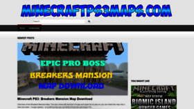 What Minecraftps3maps.com website looked like in 2019 (4 years ago)
