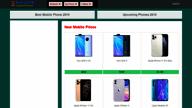 What Mobilewithprices.com website looked like in 2019 (4 years ago)