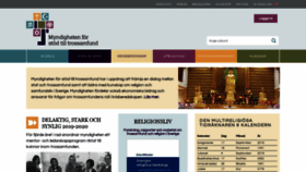 What Myndighetensst.se website looked like in 2019 (4 years ago)