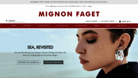 What Mignonfaget.com website looked like in 2019 (4 years ago)