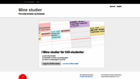 What Minestudier.uio.no website looked like in 2019 (4 years ago)