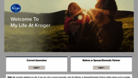 What Mylifeatkroger.com website looked like in 2019 (4 years ago)