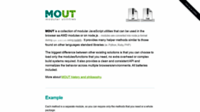 What Moutjs.com website looked like in 2019 (4 years ago)