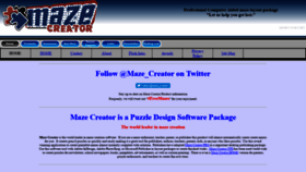 What Mazecreator.com website looked like in 2019 (4 years ago)