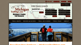 What Michigantrailmaps.com website looked like in 2019 (4 years ago)
