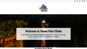 What Momswhothink.com website looked like in 2019 (4 years ago)