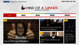What Mindofwinner.com website looked like in 2019 (4 years ago)