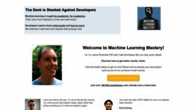 What Machinelearningmastery.com website looked like in 2019 (4 years ago)
