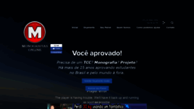 What Monografiasonline.com.br website looked like in 2019 (4 years ago)