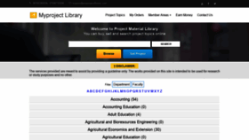 What Myprojectlibrary.com website looked like in 2019 (4 years ago)