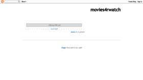 What Movies4rwatch.blogspot.com website looked like in 2019 (4 years ago)