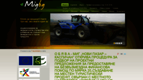 What Migbg.org website looked like in 2019 (4 years ago)