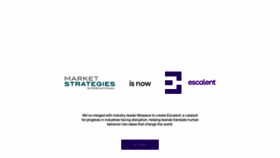What Marketstrategies.com website looked like in 2019 (4 years ago)