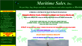 What Maritimesales.com website looked like in 2019 (4 years ago)