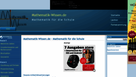 What Mathematik-wissen.de website looked like in 2019 (4 years ago)