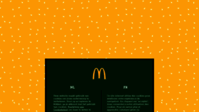 What Mcdonalds.be website looked like in 2019 (4 years ago)