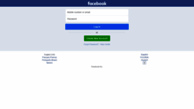 What M.facebook.com website looked like in 2019 (4 years ago)