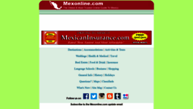 What Mexonline.com website looked like in 2019 (4 years ago)