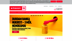 What Mezon.lt website looked like in 2019 (4 years ago)