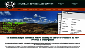 What Mountainbothies.org.uk website looked like in 2019 (4 years ago)
