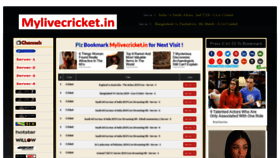 What Mylivecricket.live website looked like in 2019 (4 years ago)