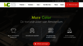What Morecolor.nl website looked like in 2019 (4 years ago)