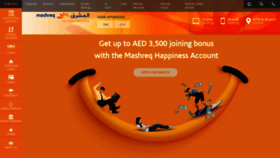 What Mashreqbank.com website looked like in 2019 (4 years ago)
