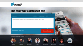 What My-secure.justanswer.co.uk website looked like in 2019 (4 years ago)