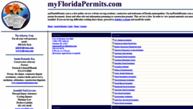 What Myfloridapermits.com website looked like in 2019 (4 years ago)