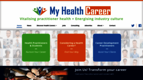 What Myhealthcareer.com.au website looked like in 2019 (4 years ago)