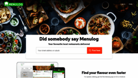 What Menulog.com.au website looked like in 2019 (4 years ago)