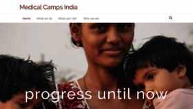 What Medicalcamps.org website looked like in 2019 (4 years ago)