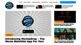 What Moviesdrop.com website looked like in 2019 (4 years ago)