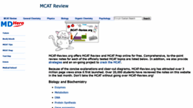 What Mcat-review.org website looked like in 2019 (4 years ago)