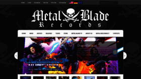 What Metalblade.com website looked like in 2019 (4 years ago)