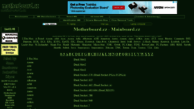 What Motherboard.cz website looked like in 2019 (4 years ago)