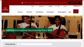 What My.abrsm.org website looked like in 2019 (4 years ago)