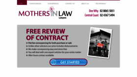 What Mothersinlaw.com.au website looked like in 2019 (4 years ago)