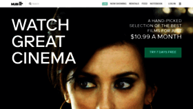 What Mubi.com website looked like in 2019 (4 years ago)