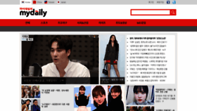 What Mydaily.co.kr website looked like in 2019 (4 years ago)